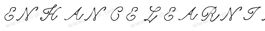 ENHANCE LEARNING REG字体转换